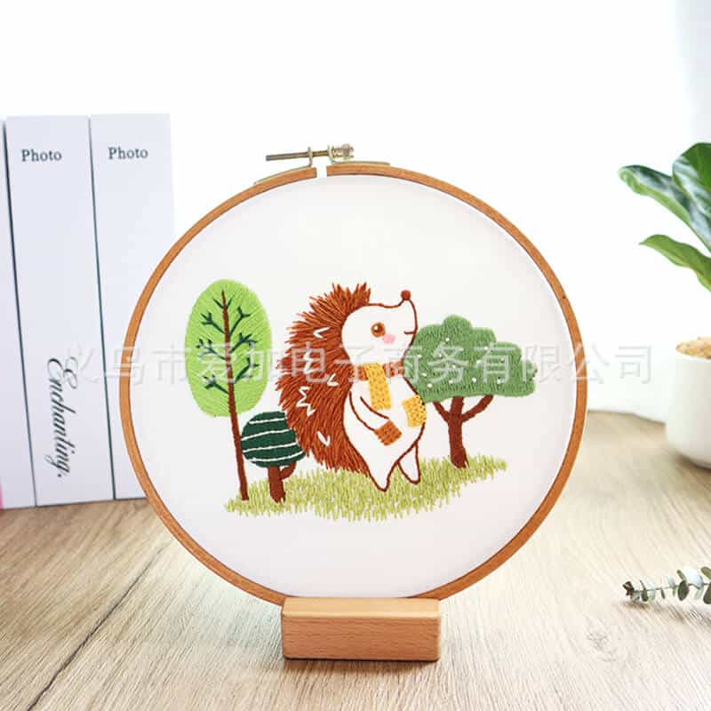 Kid-Friendly Animal Embroidery Starter Kit Embroidery Kit CraftsPal